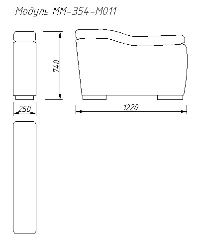 картинка Модуль (боковина большая) "Тревел М" ММ-354-М011 от магазина Лида регион