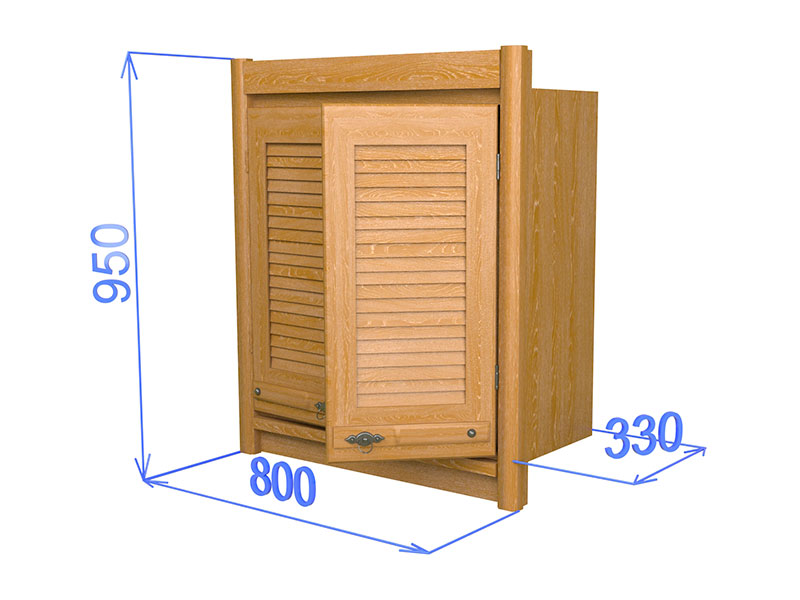 картинка Шкаф настенный с 2-мя дверцами на 800 "Хлоя КХ 06" от магазина Лида регион