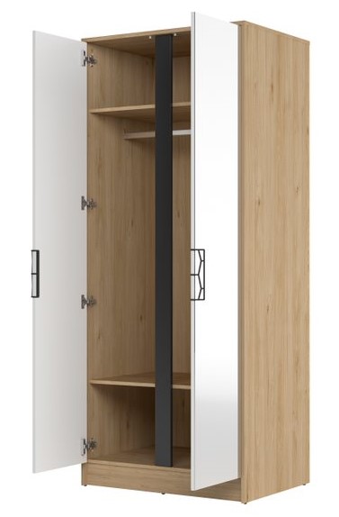 картинка Шкаф 2-дверный с зеркалом "Moet 70" от магазина Лида регион