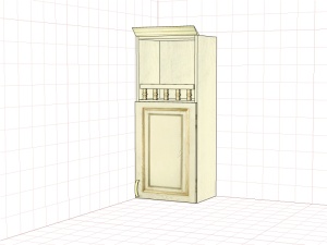 Шкаф настенный "Злата" ЗТ 2840(01)