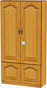 Шкаф Вилия 4М (4ГМ) ВМ 0435/М