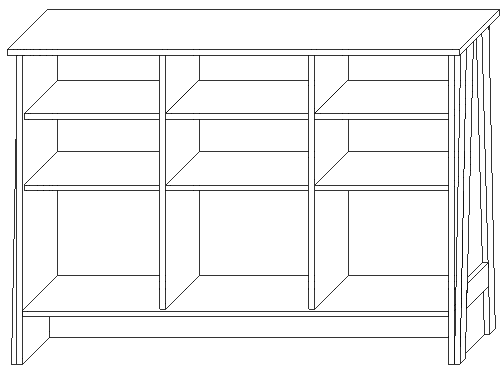 Тумба "2Д Скандинавия" КМК 0905.31 №1