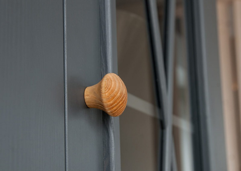 Шкаф для посуды узкий "Форест Графит" 1 дверь 2 ящика №3