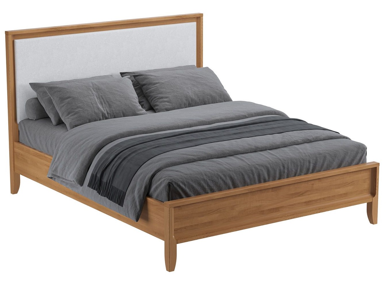 Кровать двуспальная "Бридж" 160*200 с мягким изголовьем №1