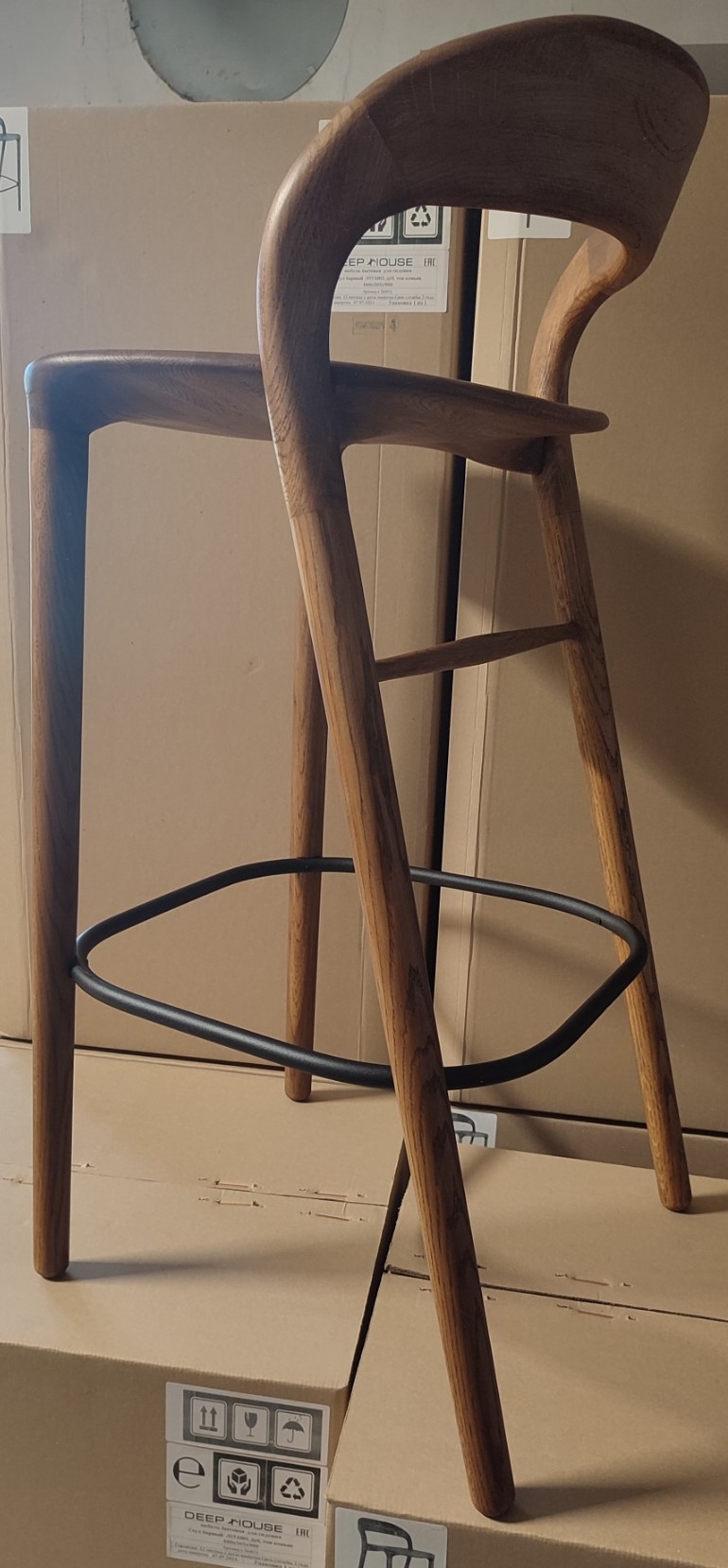 Стул барный (полубарный) «Мери Комфорт» с мягким сиденьем №0