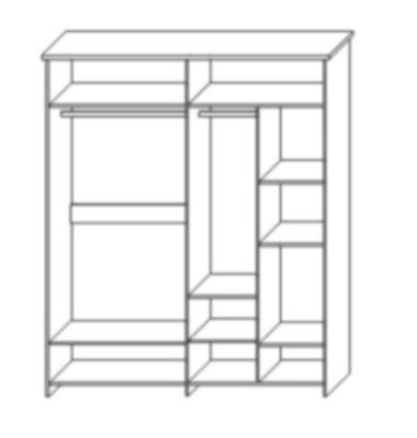 Шкаф четырехдверный "4Д Скандинавия" КМК 0905.8 №2