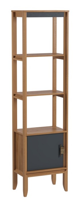 Стеллаж "Бридж" сквозной узкий с 1-ой дверью (10)