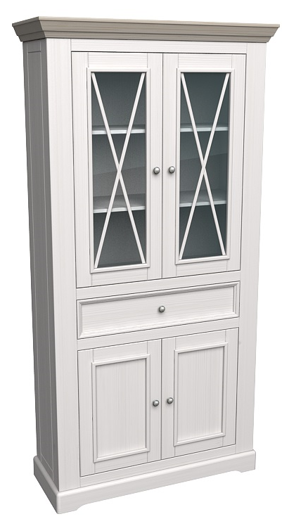 Шкаф для посуды "Форест" широкий 4 двери 1 ящик