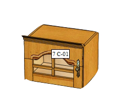 Секция антресольная 7С (7ГС) ВМ 3135/С №2