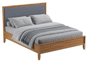 Кровать двуспальная "Бридж" 160*200 с мягким изголовьем