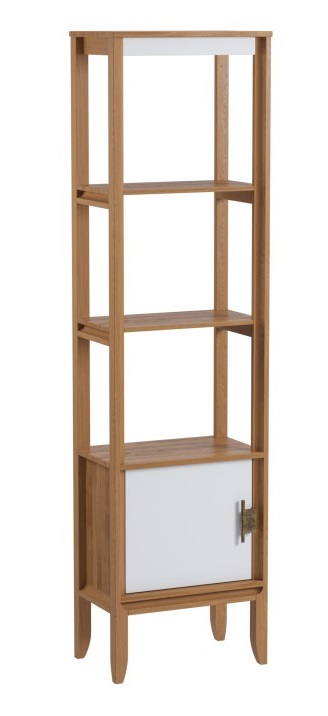 Стеллаж "Бридж" сквозной узкий с 1-ой дверью (10) №1