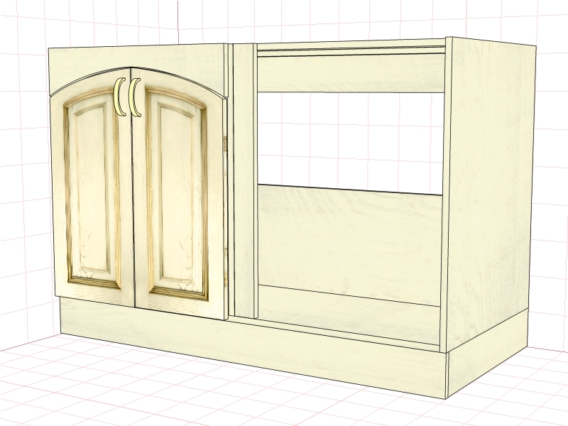 Шкаф под мойку ЗТ-08120/А