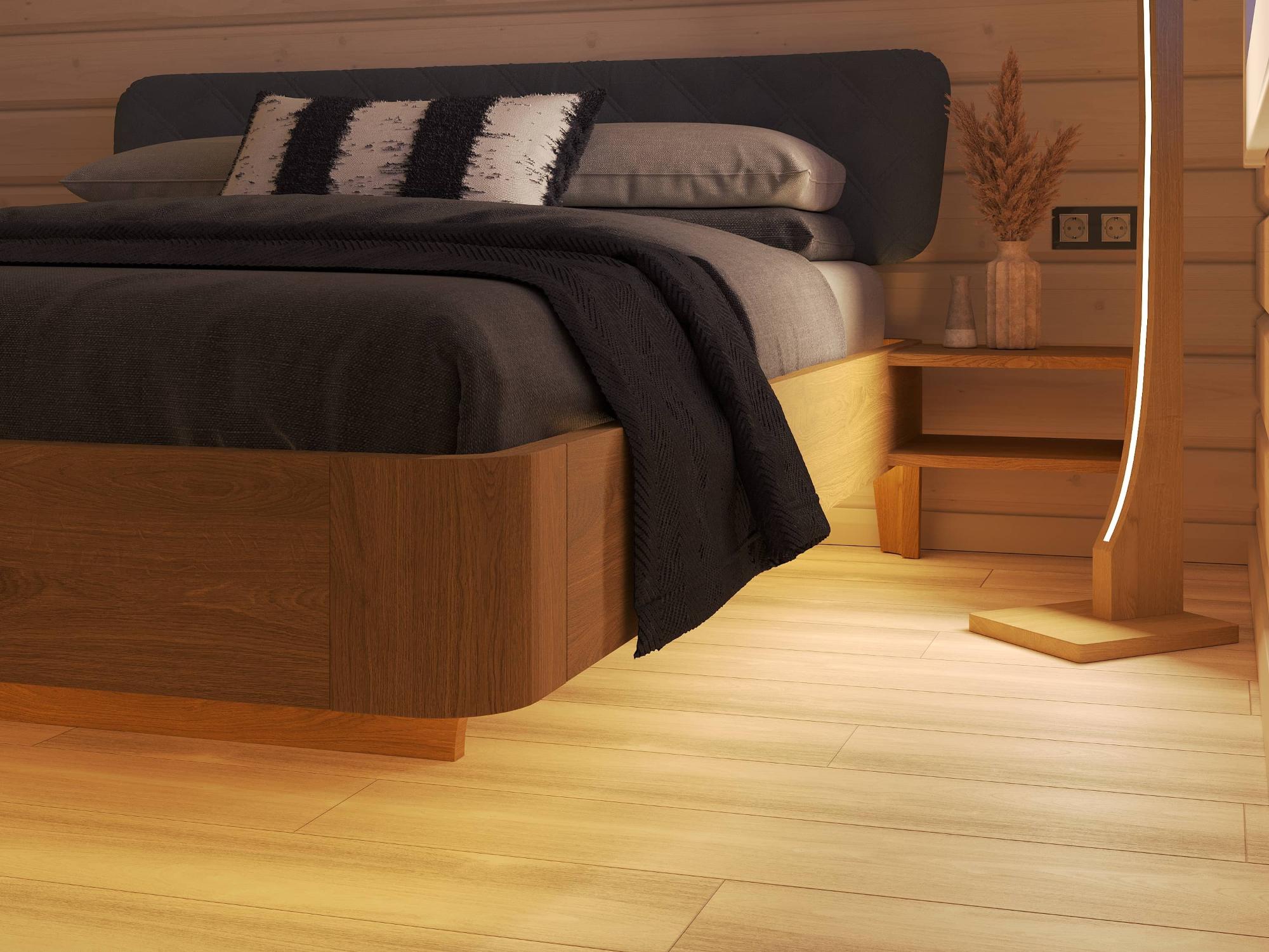 Кровать "ButterFly" с подсветкой и тумбочками RO196 №5