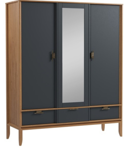 Шкаф 3-х дверный "Бридж" с зеркалом