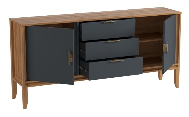 Комод "Бридж" 2 двери 3 ящика (тумба 23) №0