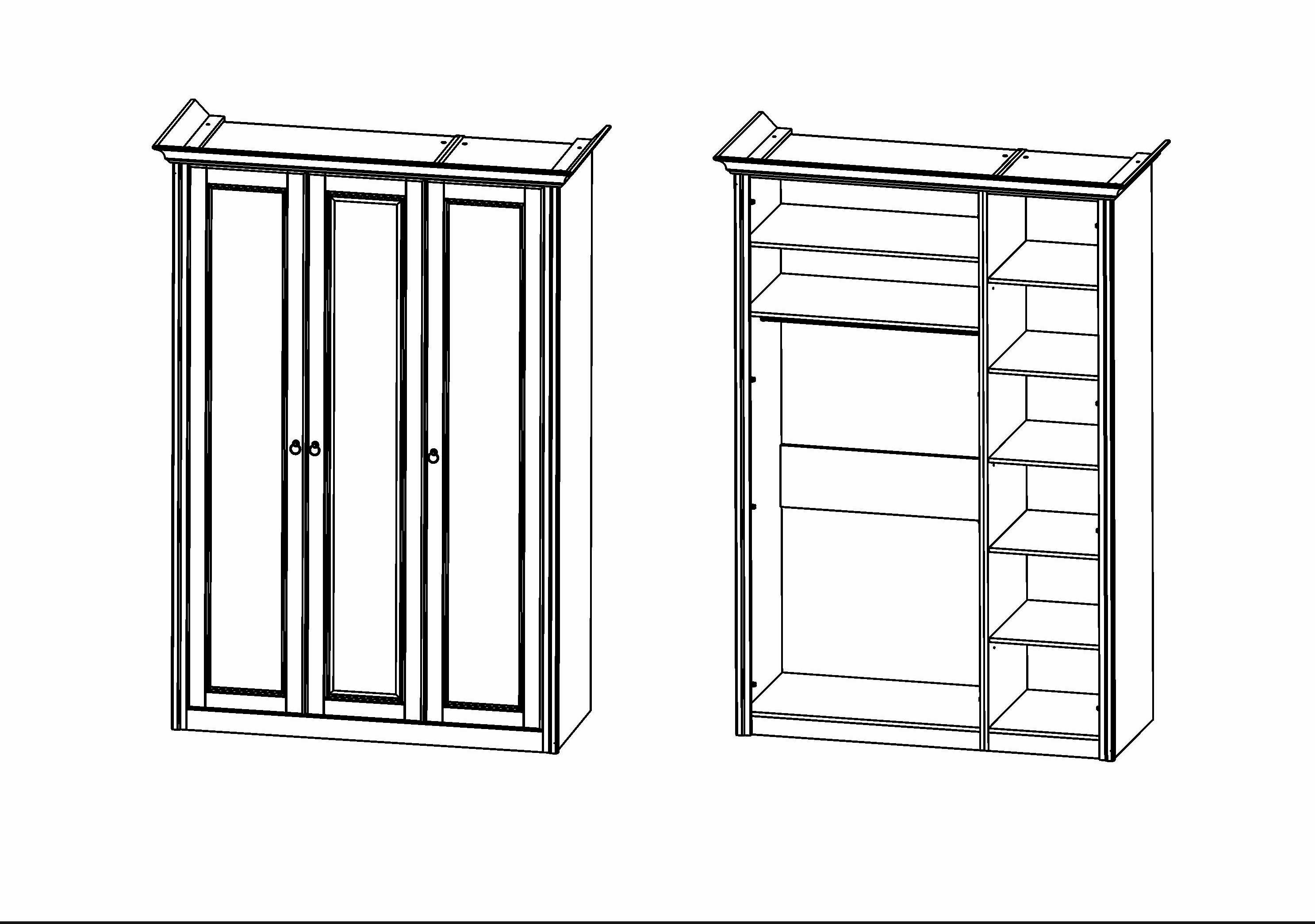 Шкаф трехдверный "Палермо" Т-753 №0