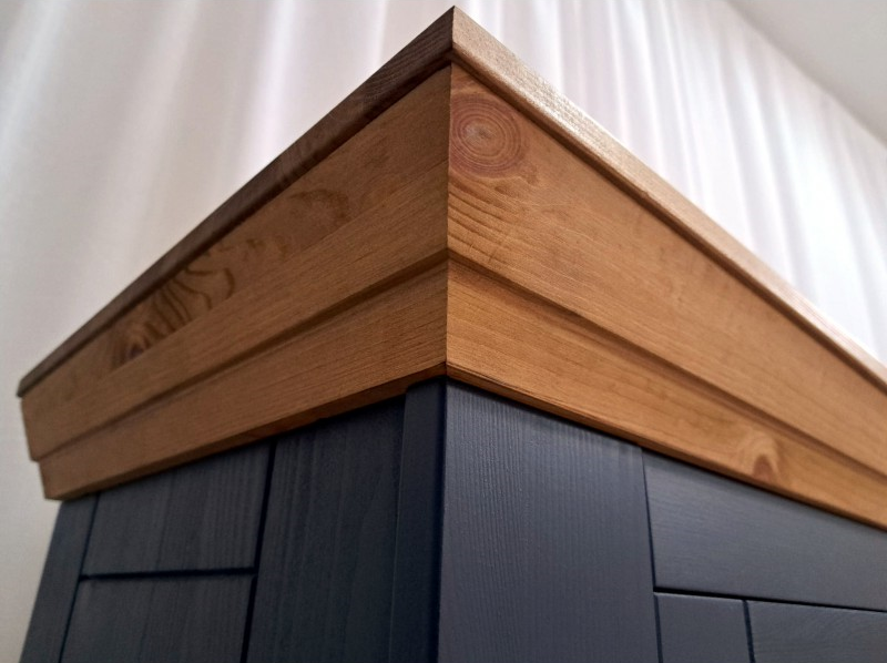 Шкаф для посуды низкий "Форест Графит" 2 двери 1 ящик №0