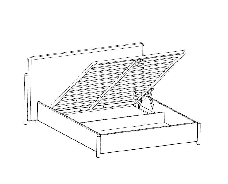 Кровать двухспальная "Айрис"  ММ-443-02/16М (18М) №0