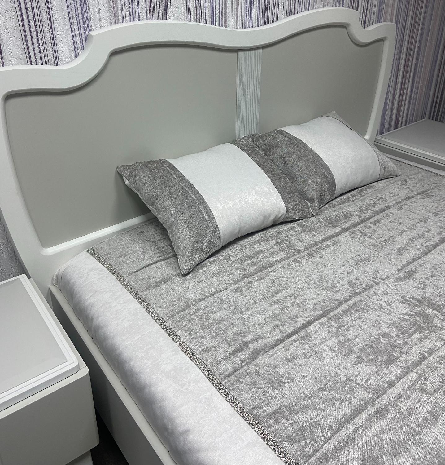 Кровать двуспальная "Мираж"ММ-394-02/16Б-1 (б/карк.) №1