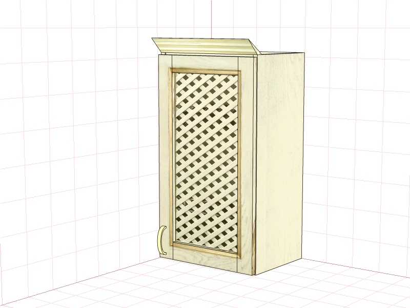 Шкаф настенный "Злата" ЗТ 2640/МР, ЗТ 2640/МР-01