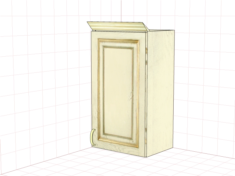 Шкаф настенный "Злата" ЗТ 2640/М, ЗТ 2640/М-01