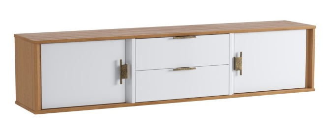 Тумба ТВ "Бридж" подвесная 2 двери 2 ящика (полка навесная 22)