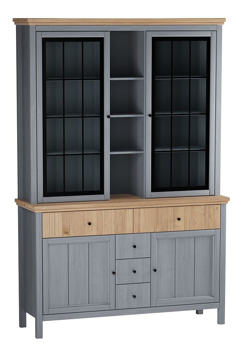 Буфет "Сканди" стеклянные и глухие двери