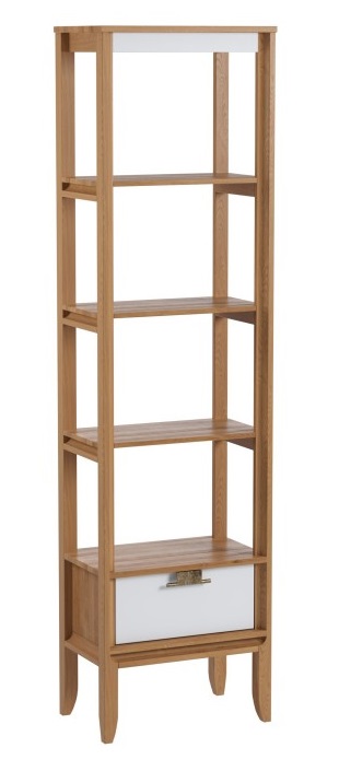 Стеллаж "Бридж" сквозной узкий с 1-м ящиком (01)