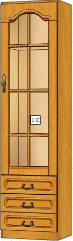 Шкаф Вилия 1С (1ГС) ВМ 0135/С