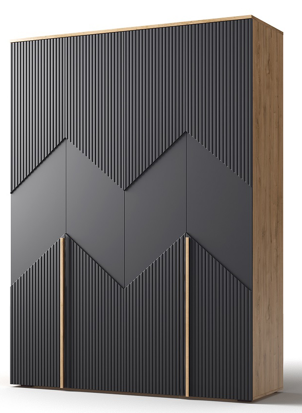 Шкаф четырехдверный "4Д Оливия" КМК 0971.1 (с распашными дверями)