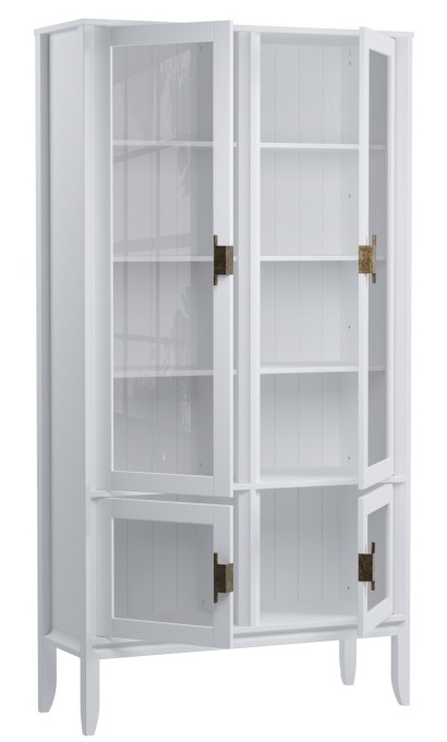 Шкаф для посуды "Бридж" широкий с 4-мя стеклянными дверями №4