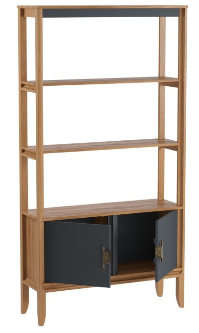 Стеллаж "Бридж" сквозной широкий с 2-мя дверями (020) №0