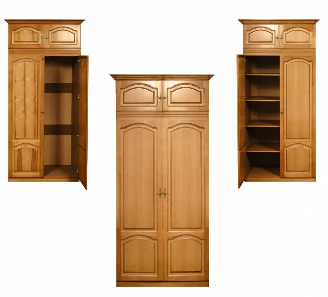 Шкаф двухдверный "Купава" ГМ 8422-01 (вешалка и полки) №0