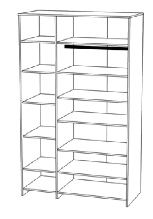 Шкаф для одежды "3Д Монтале" КМК 0966.13 №3