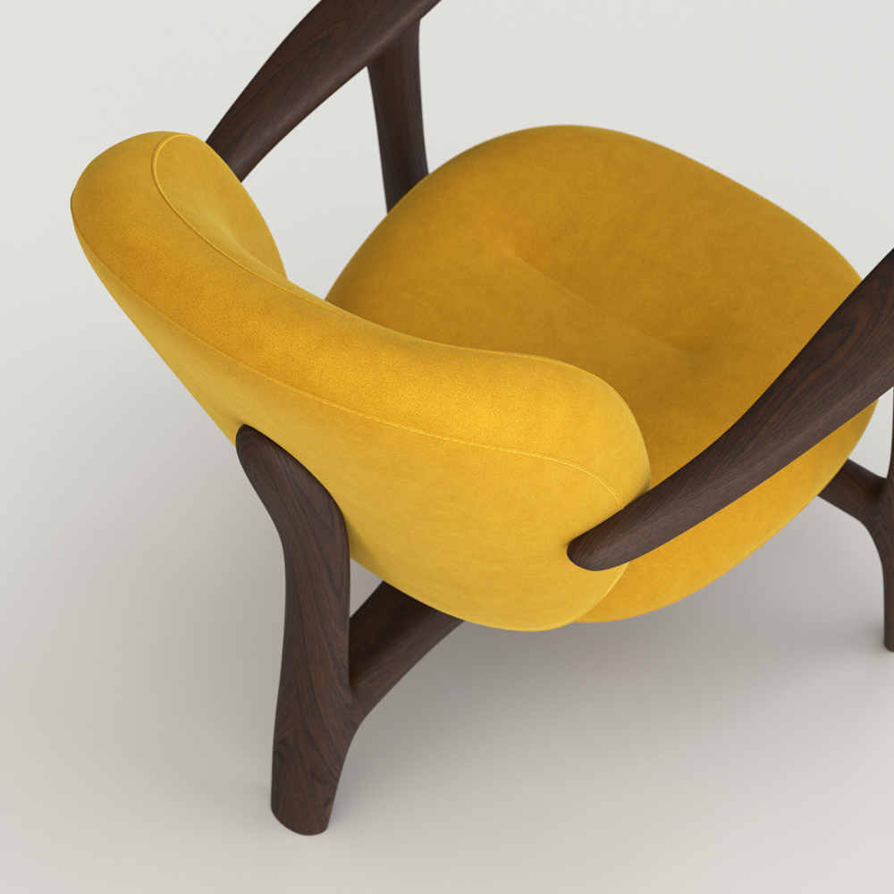 Кресло «Триада» с мягкими элементами из ткани №3