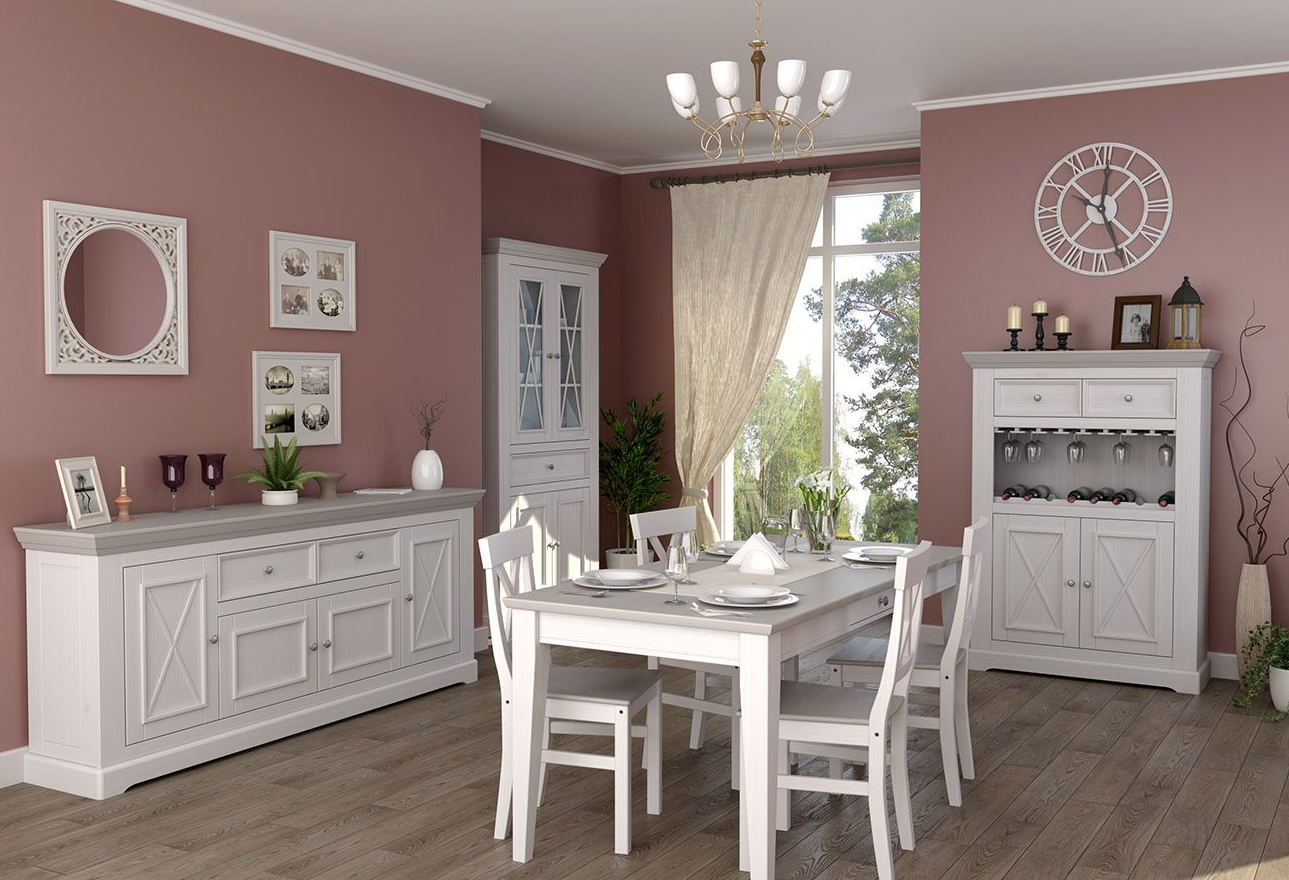 Шкаф для посуды "Форест" широкий 4 двери 1 ящик №4