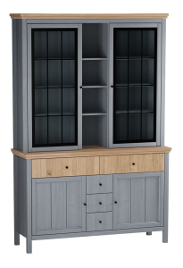 Буфет "Сканди" стеклянные и глухие двери