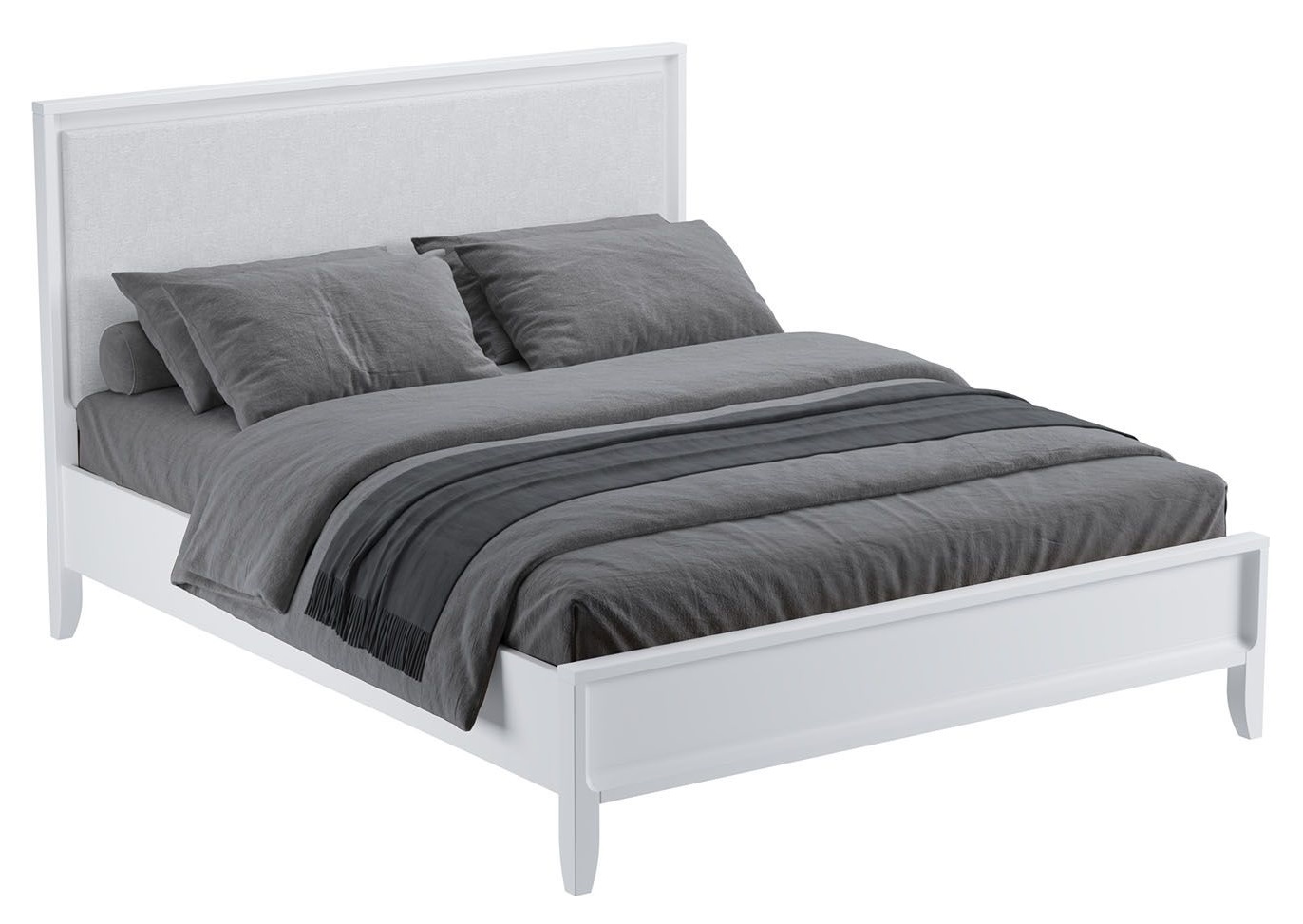 Кровать двуспальная "Бридж" 160*200 с мягким изголовьем №3