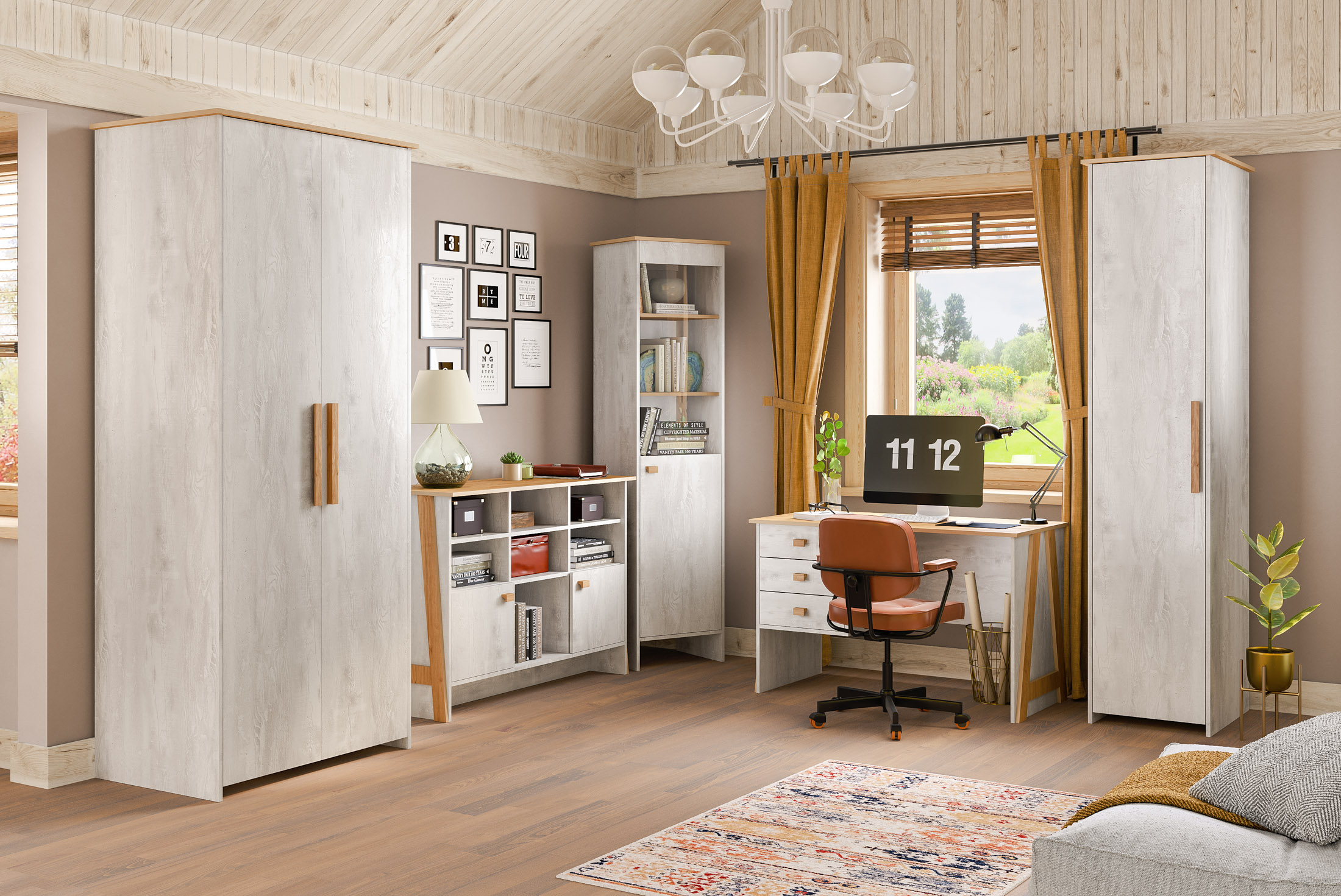 Шкаф двухдверный "2Д Скандинавия" КМК 0905.6 №0