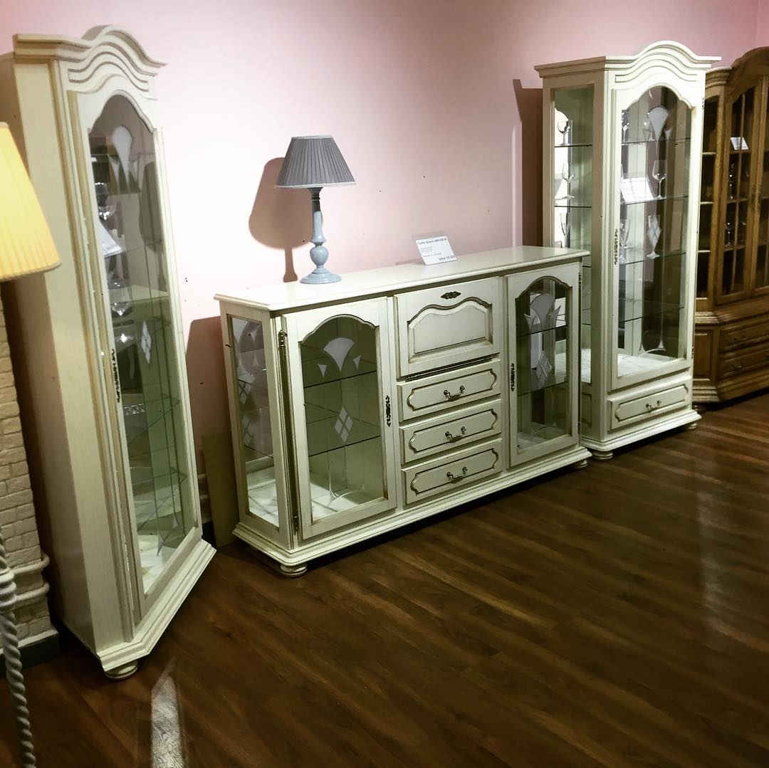 Витрина "Давиль" ММ 126-54 П (стекло декор) №3