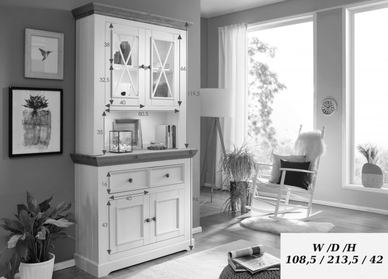 Буфет малый "Форест Графит" №3