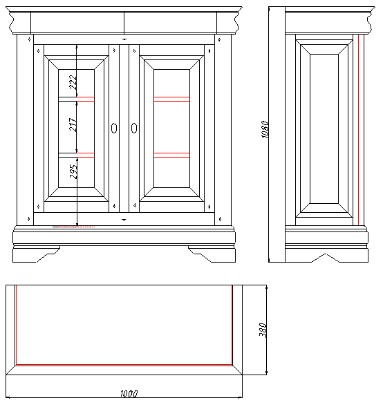 Тумба "Луи Филипп" МО 20.15 №1