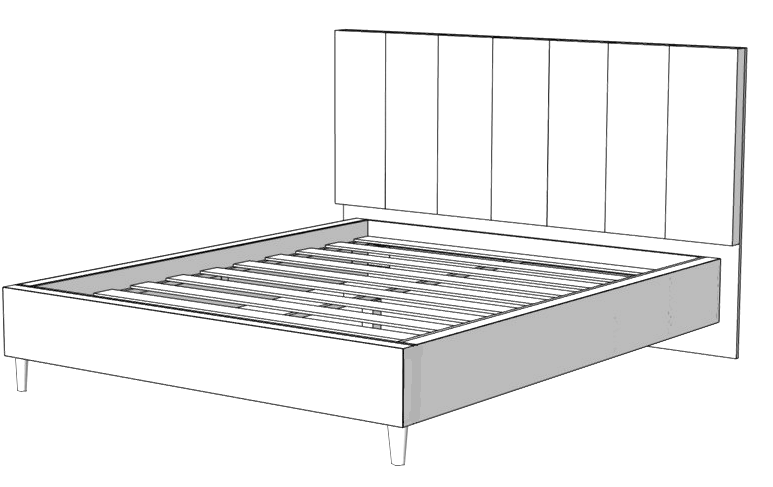 Кровать двуспальная "1600 Наоми" КМК 0872 №0