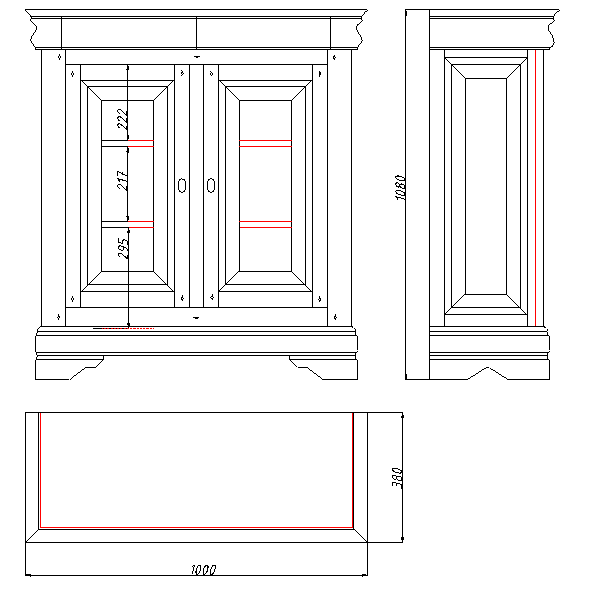 Тумба "Луи Филипп" МО 20.16 №2