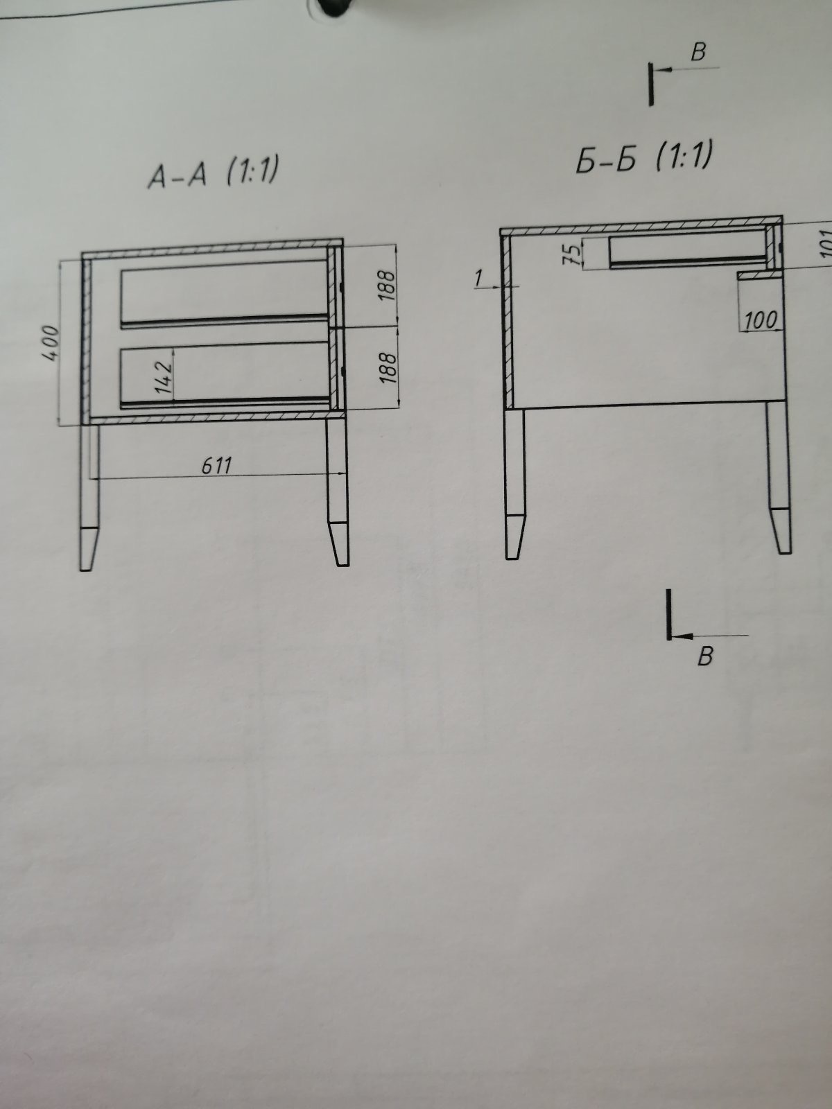 Стол письменный однотумбовый "Boston" ВМФ-1640-01 №3
