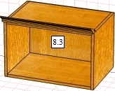 Секция антресольная Вилия 8.3 (8.5) ВМ 5135