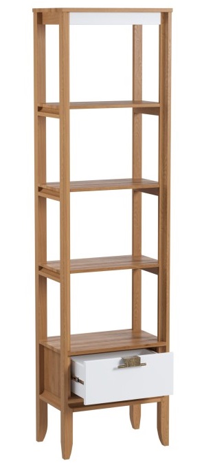 Стеллаж "Бридж" сквозной узкий с 1-м ящиком (01) №0