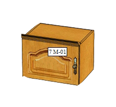 Секция антресольная Вилия 7М (7ГМ, 7ГМВ, 7МВ) ВМ 3135/М №4