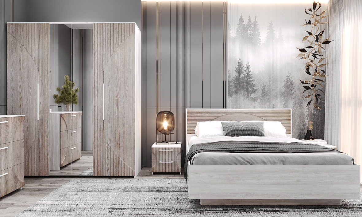 Кровать двуспальная "1800 Монтале РМ" КМК 0966.26 с подъемным механизмом №1