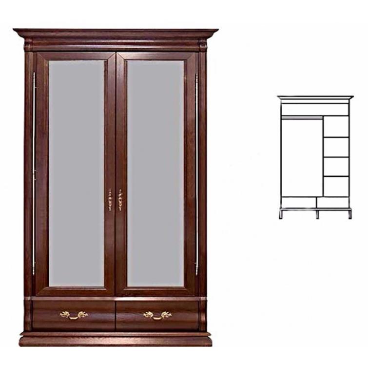 Шкаф двухдверный "Оскар" ММ 216-01/02 №0